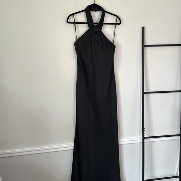 BHLDN X RUBY TWIST Evening Maxi Halter Satin Dress - Picture 3 of 9